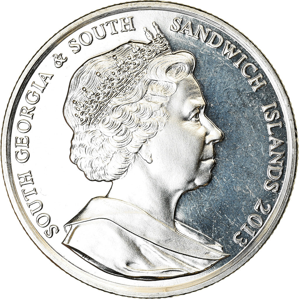 Coin, South Georgia and the South Sandwich Islands, 2 Pounds, 2013, Centenaire