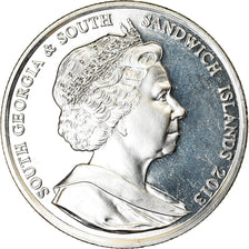 Coin, South Georgia and the South Sandwich Islands, 2 Pounds, 2013, Centenaire