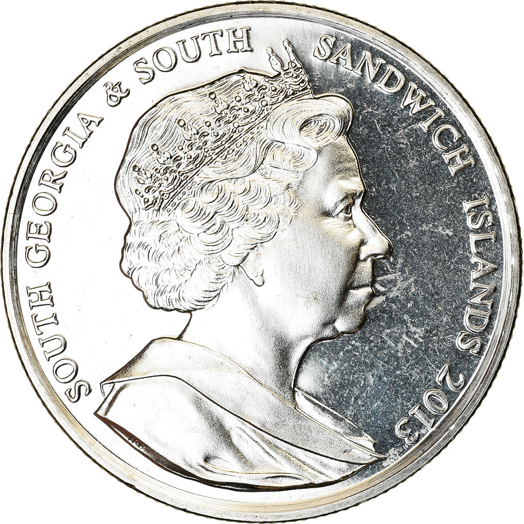 Coin, South Georgia and the South Sandwich Islands, 2 Pounds, 2013, Centenaire