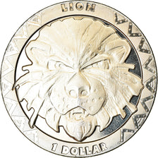 Coin, Sierra Leone, Dollar, 2019, British Royal Mint, Lion, MS(63), Cupro-nickel