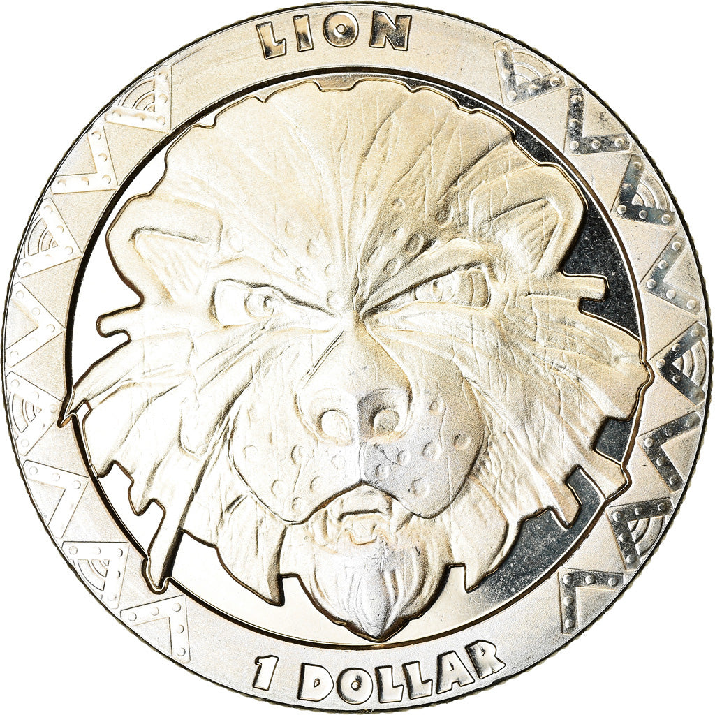 Coin, Sierra Leone, Dollar, 2019, British Royal Mint, Lion, MS(63), Cupro-nickel