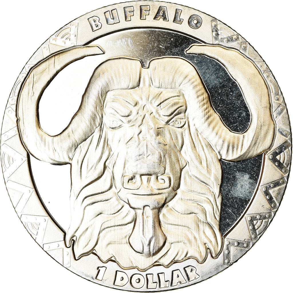 Coin, Sierra Leone, Dollar, 2019, British Royal Mint, Bison, MS(63)