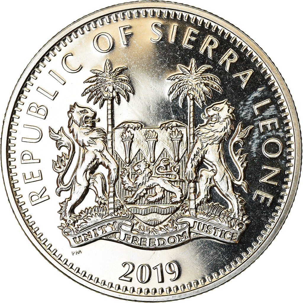 Coin, Sierra Leone, Dollar, 2019, British Royal Mint, Bison, MS(63)
