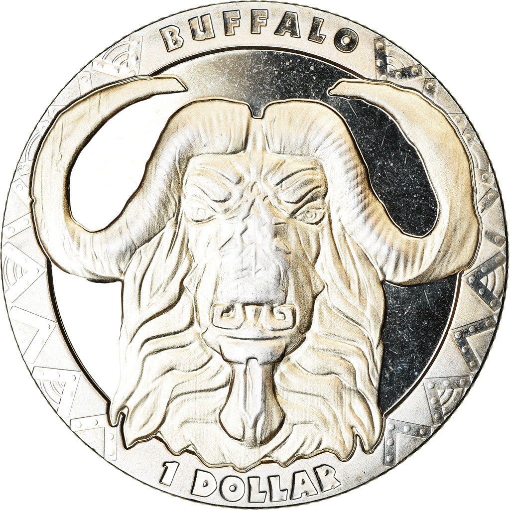 Coin, Sierra Leone, Dollar, 2019, British Royal Mint, Bison, MS(63)