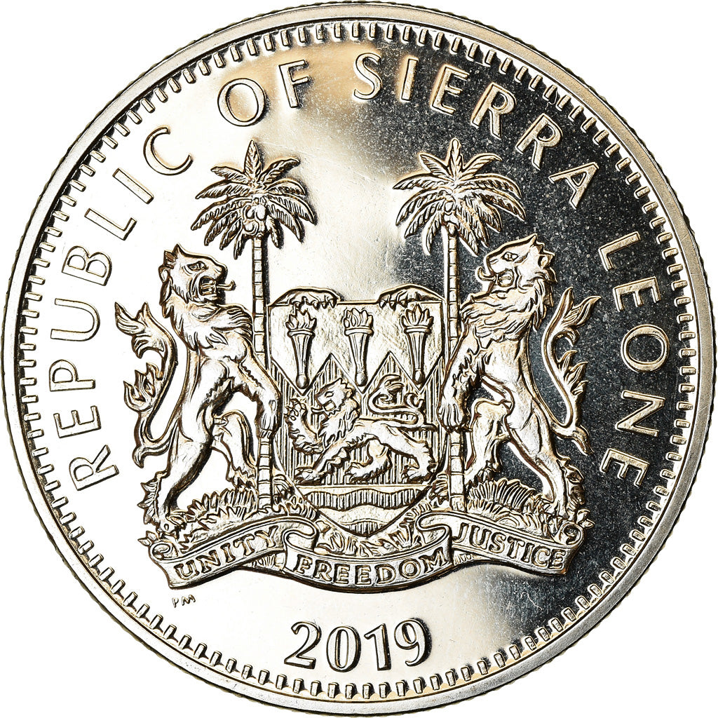 Coin, Sierra Leone, Dollar, 2019, British Royal Mint, Bison, MS(63)