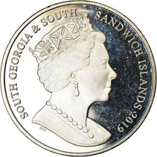 Moneta, Georgia del Sud e Isole Sandwich Meridionali, 2 Pounds, 2019, Sir Ernest