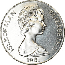 Monnaie, Isle of Man, Elizabeth II, Crown, 1981, Pobjoy Mint, Mariage du Prince