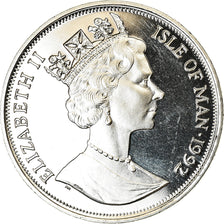 Monnaie, Isle of Man, Elizabeth II, Crown, 1992, Pobjoy Mint, Chat siamois, SPL