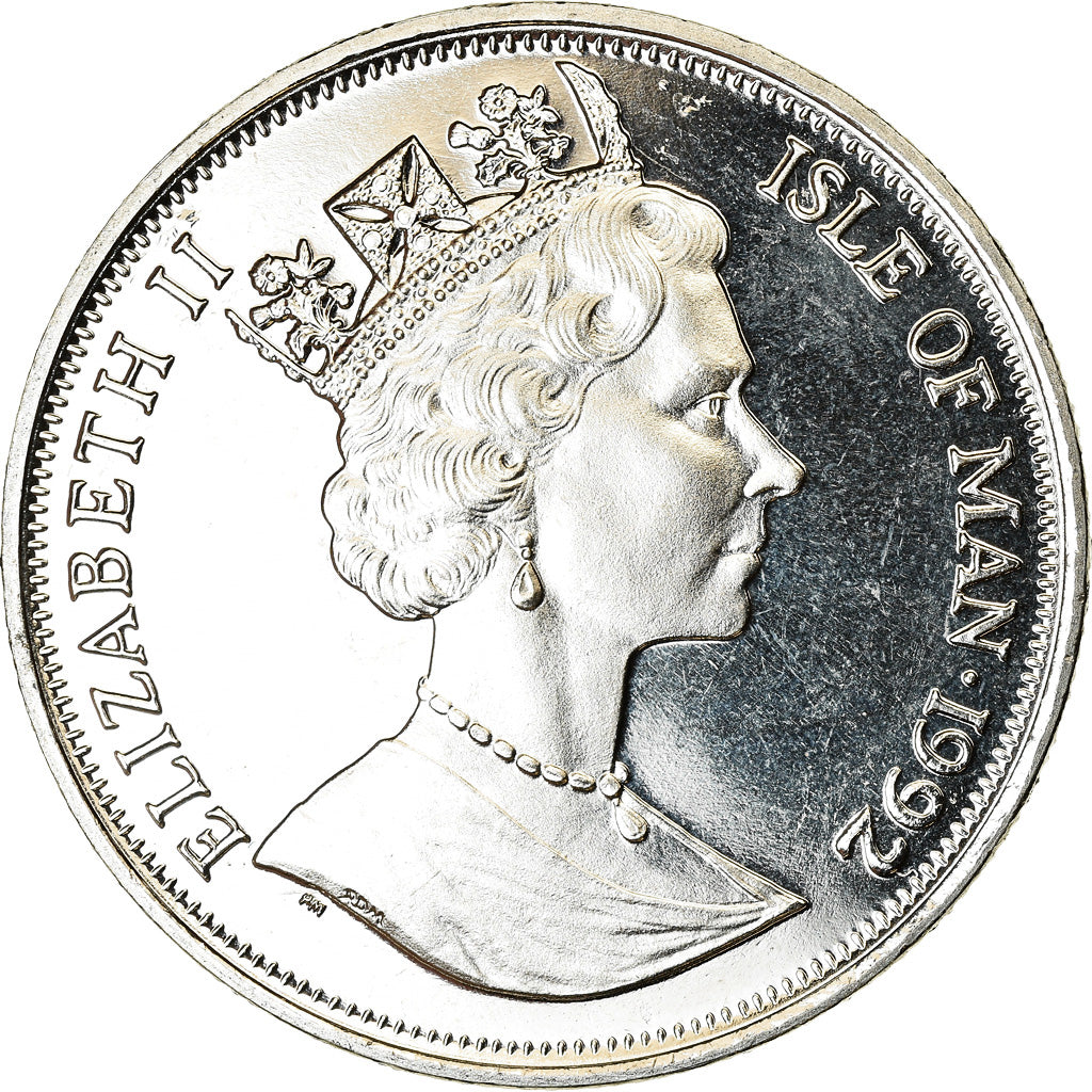 Monnaie, Isle of Man, Elizabeth II, Crown, 1992, Pobjoy Mint, Chat siamois, SPL