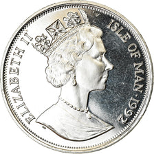 Monnaie, Isle of Man, Elizabeth II, Crown, 1992, Pobjoy Mint, Chat siamois, SPL