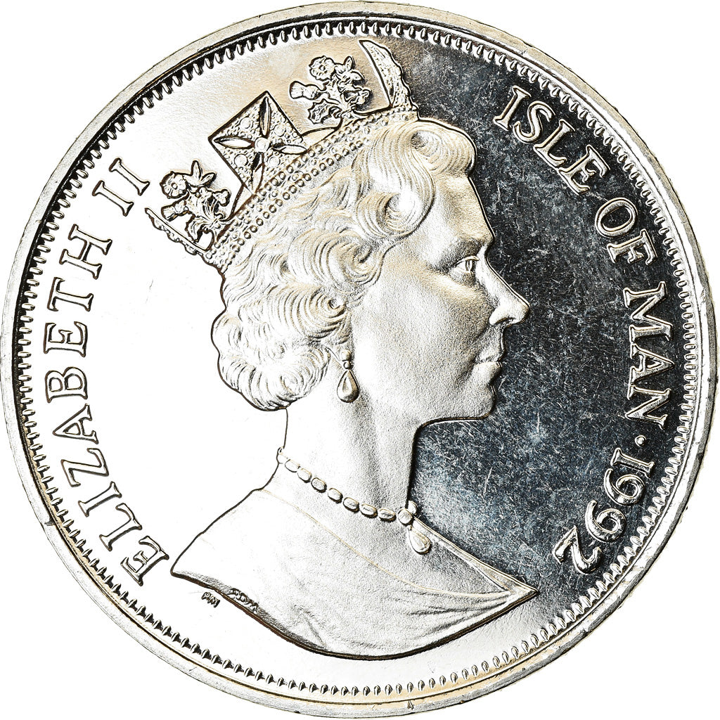 Monnaie, Isle of Man, Elizabeth II, Crown, 1992, Pobjoy Mint, Chat siamois, SPL