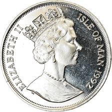 Monnaie, Isle of Man, Elizabeth II, Crown, 1992, Pobjoy Mint, Chat siamois, SPL