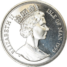 Munten, Eiland Man, Elizabeth II, Crown, 1993, Pobjoy Mint, Chat Maine Coon