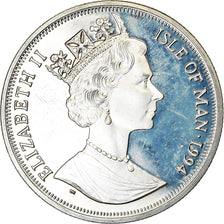 Coin, Isle of Man, Elizabeth II, Crown, 1994, Pobjoy Mint, Chat Japanese
