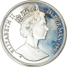 Coin, Isle of Man, Elizabeth II, Crown, 1994, Pobjoy Mint, Chat Japanese