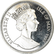Coin, Isle of Man, Elizabeth II, Crown, 1995, Pobjoy Mint, Chat turc, MS(63)
