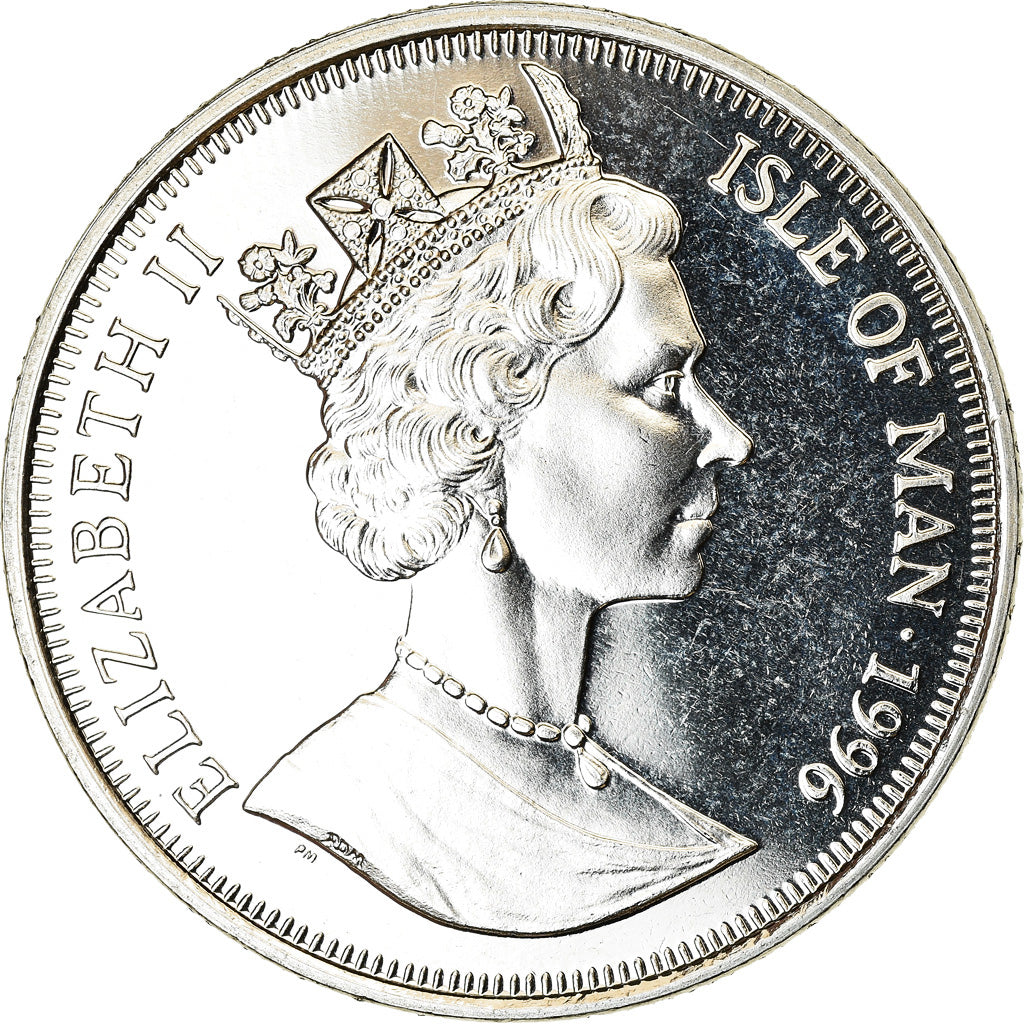 Monnaie, Isle of Man, Elizabeth II, Crown, 1996, Pobjoy Mint, Chat Sacré de