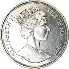 Coin, Isle of Man, Elizabeth II, Crown, 1997, Pobjoy Mint, Naissance du Christ
