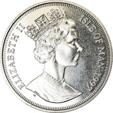 Monnaie, Isle of Man, Elizabeth II, Crown, 1997, Pobjoy Mint, Naissance du