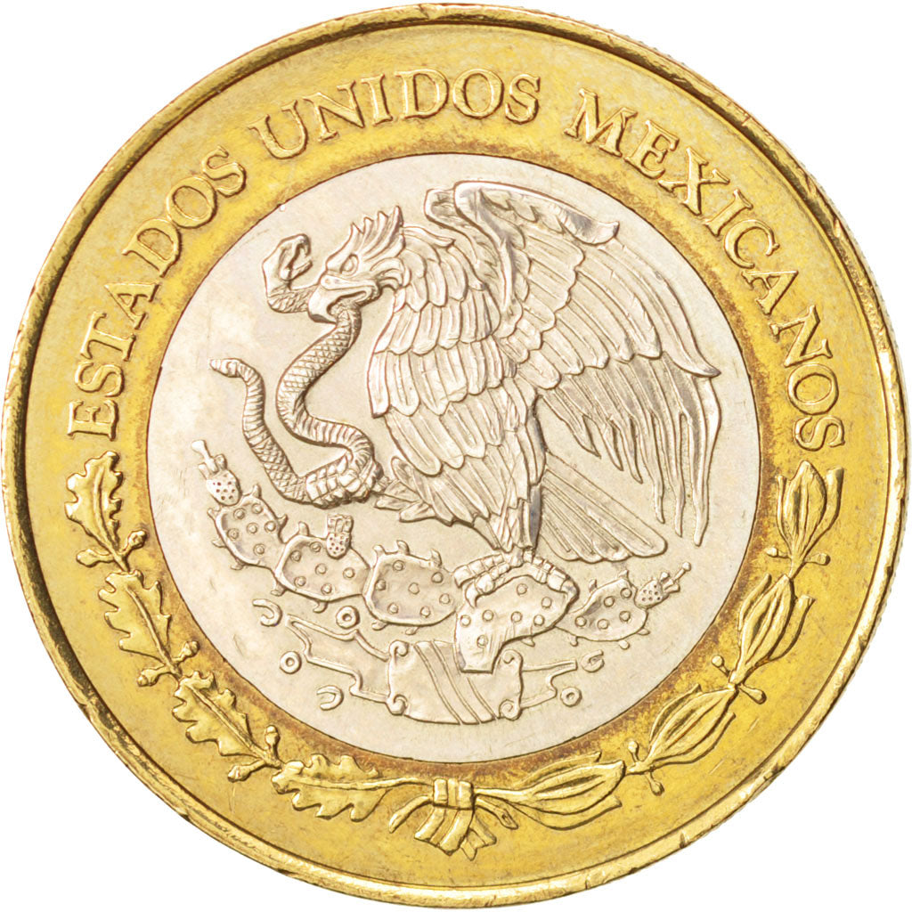 Mexico, 20 Nuevo Pesos, 1993, Mexico City, AU(55-58), Bi-Metallic, KM:561