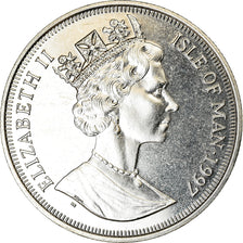 Monnaie, Isle of Man, Elizabeth II, Crown, 1997, Pobjoy Mint, Naissance du