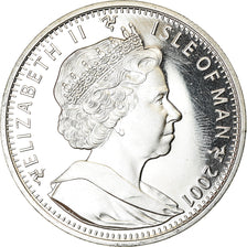 Coin, Isle of Man, Elizabeth II, Crown, 2001, Pobjoy Mint, Chat Somali, MS(63)