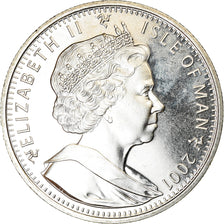 Coin, Isle of Man, Elizabeth II, Crown, 2001, Pobjoy Mint, Chat Somali, MS(63)
