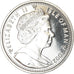 Coin, Isle of Man, Elizabeth II, Crown, 2002, Pobjoy Mint, Chat du Bengal