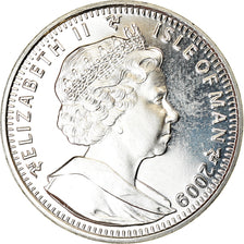 Coin, Isle of Man, Elizabeth II, Crown, 2009, Pobjoy Mint, Chat Persan