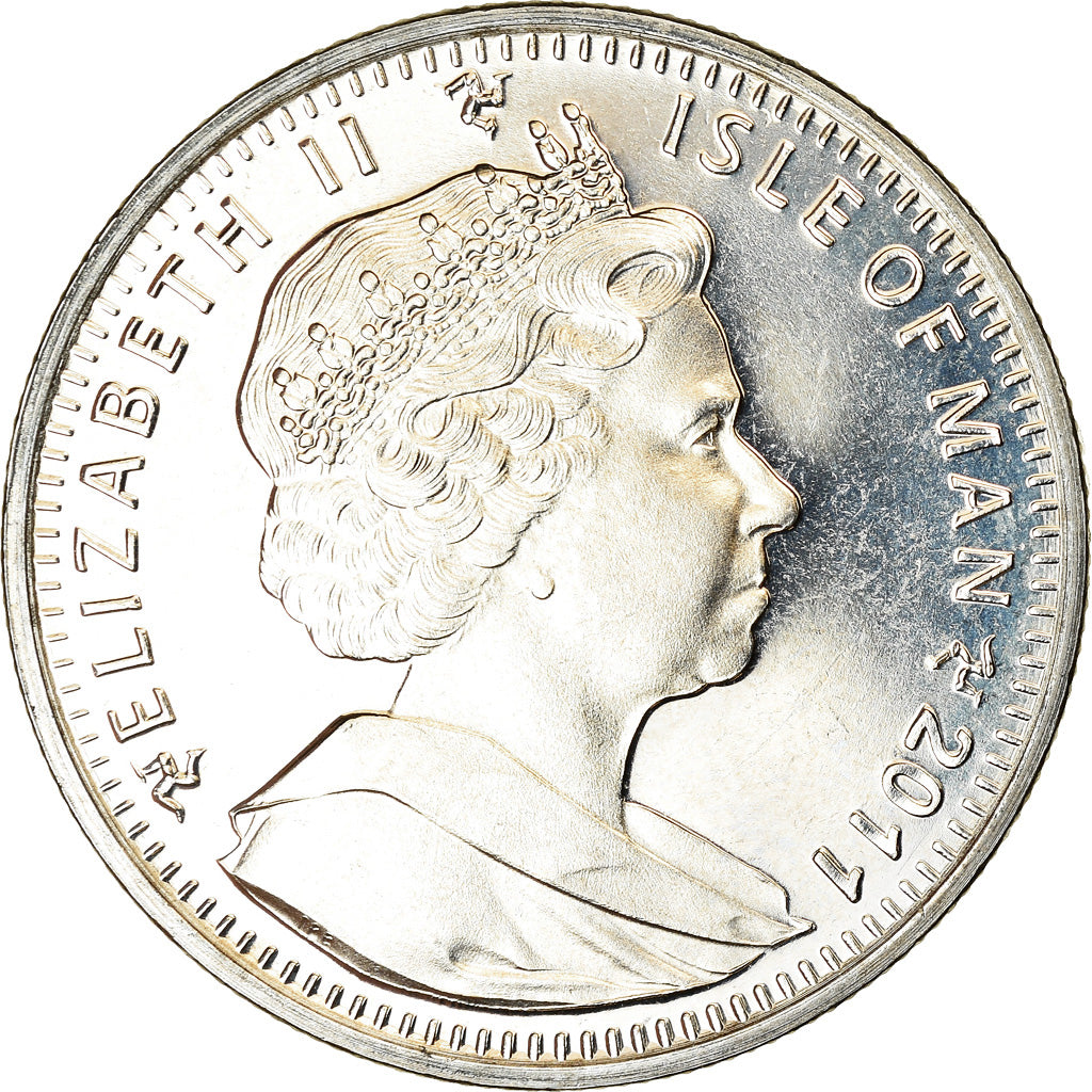 Coin, Isle of Man, Elizabeth II, Crown, 2011, Pobjoy Mint, Chat Angora turc