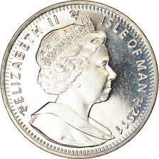 Coin, Isle of Man, Elizabeth II, Crown, 2011, Pobjoy Mint, Chat Angora turc