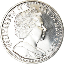 Coin, Isle of Man, Elizabeth II, Crown, 2011, Pobjoy Mint, Mariage du Prince
