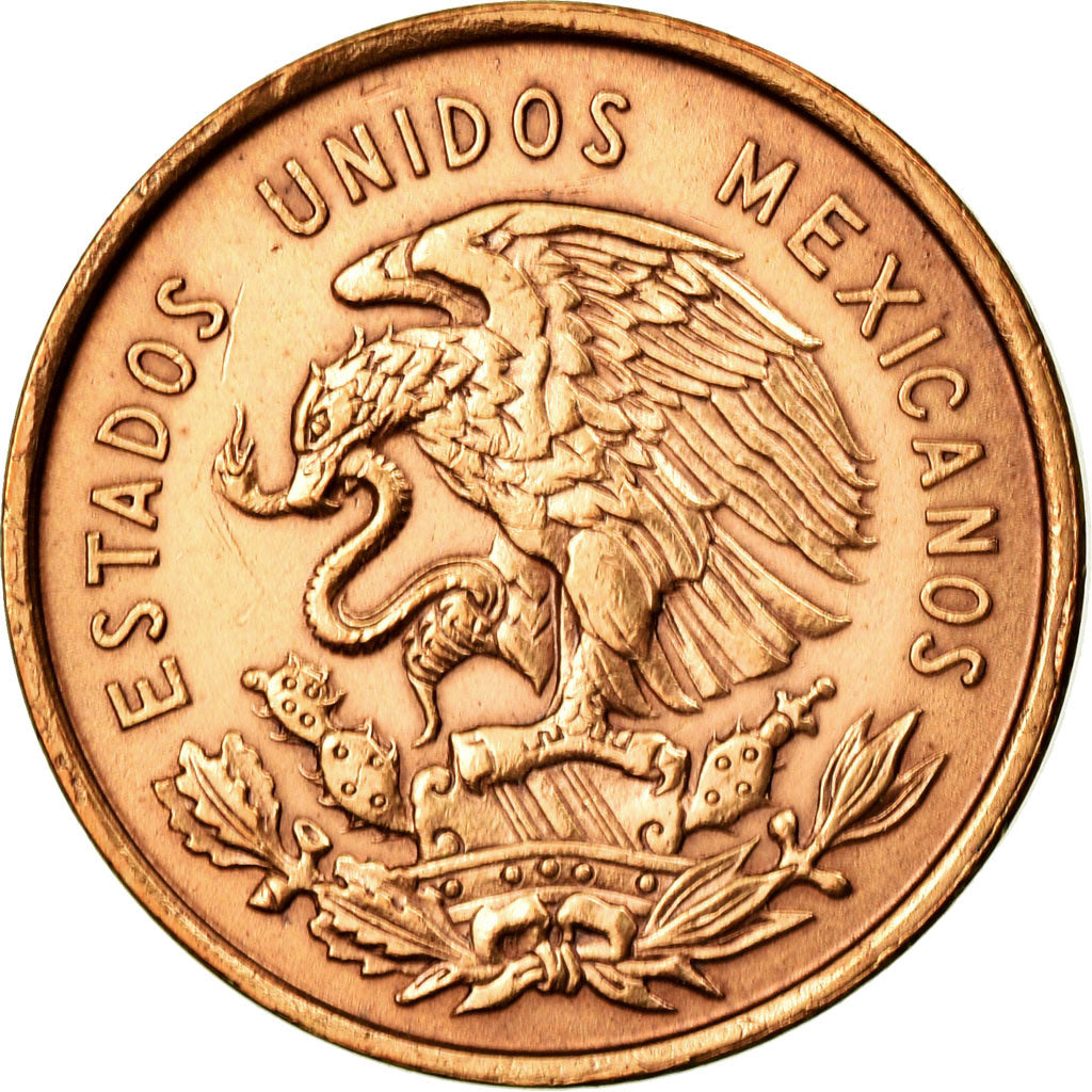 Coin, Mexico, 10 Centavos, 1966, Mexico City, AU(50-53), Bronze, KM:433