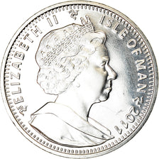 Moneta, Isola di Man, Elizabeth II, Crown, 2011, Pobjoy Mint, Mariage du Prince