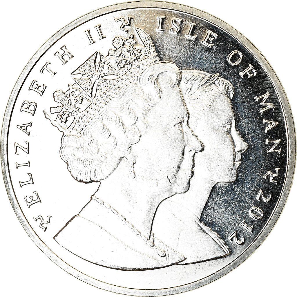 Monnaie, Isle of Man, Crown, 2012, Pobjoy Mint, Le chat 