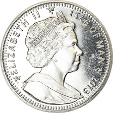 Coin, Isle of Man, Crown, 2013, Pobjoy Mint, Chat, MS(63), Cupro-nickel, KM:1543