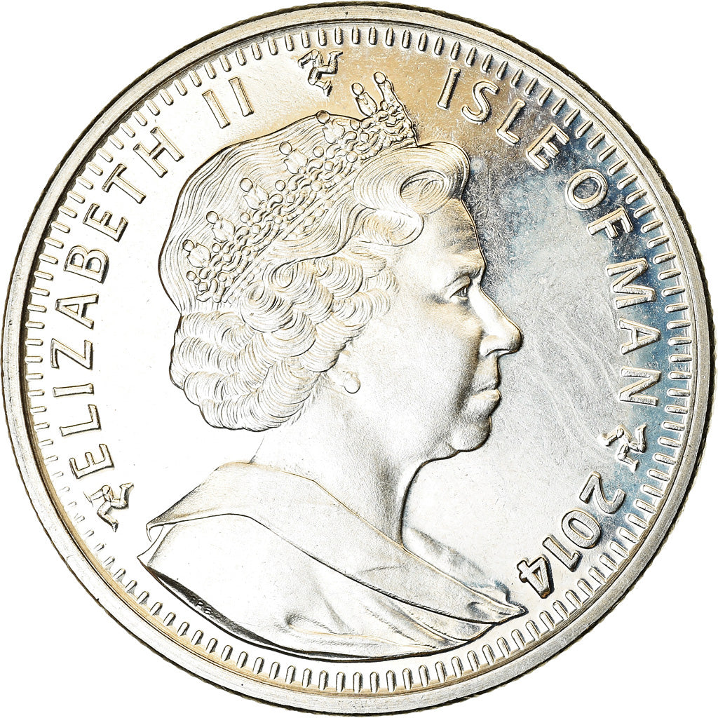 Monnaie, Isle of Man, Crown, 2014, Pobjoy Mint, Sochi - Luge, SPL, Cupro-nickel