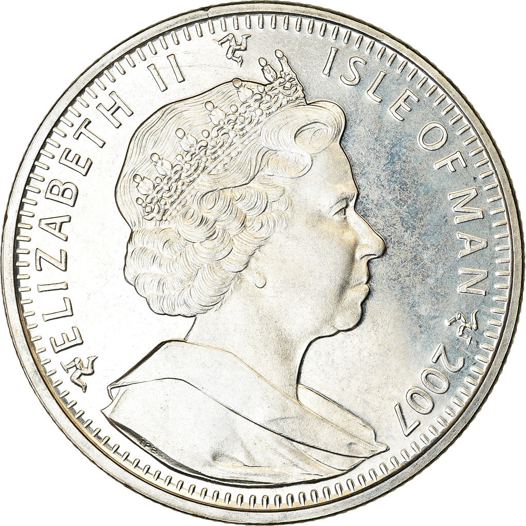 Moneta, Isola di Man, Elizabeth II, Crown, 2007, Pobjoy Mint, Tourist Trophy