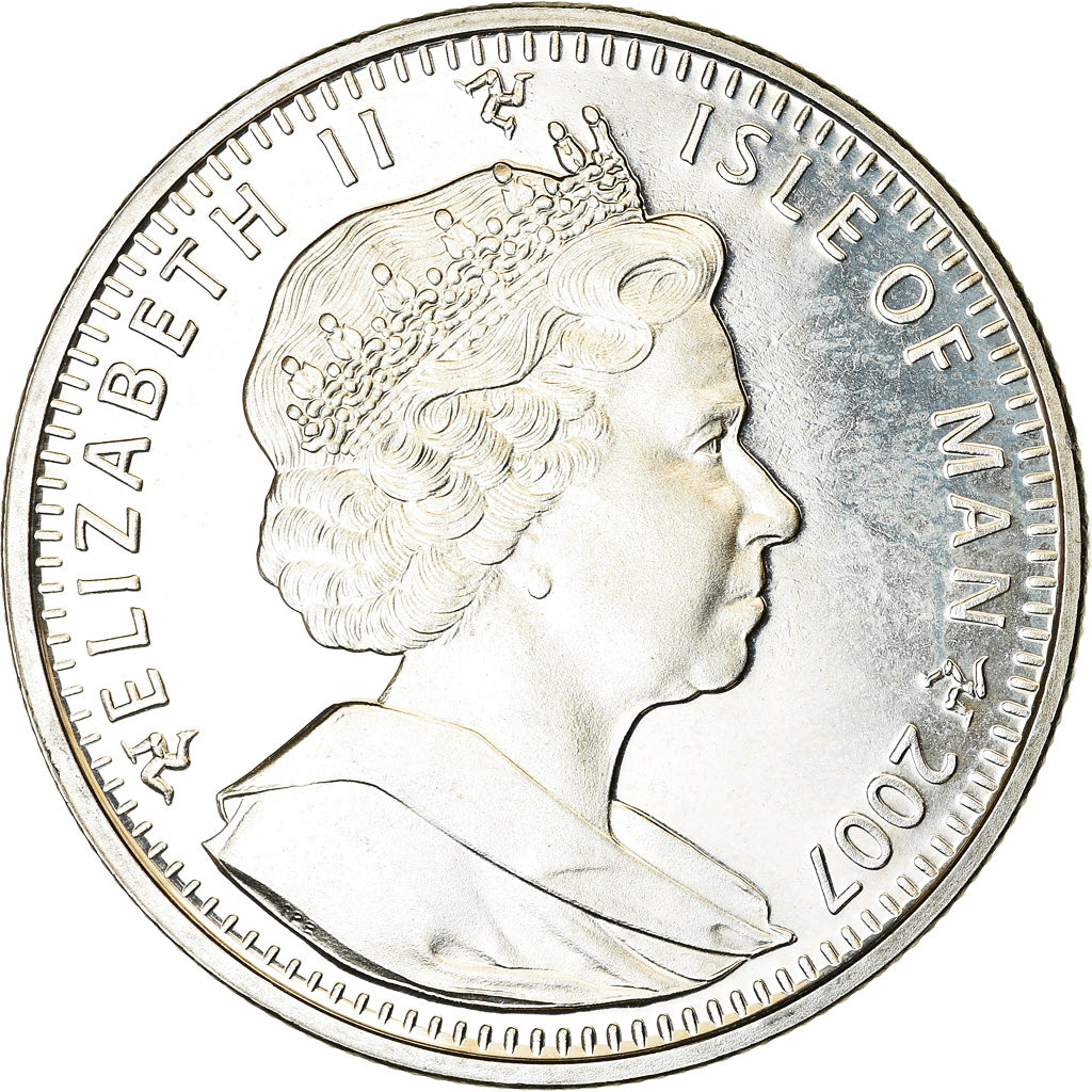 Coin, Isle of Man, Elizabeth II, Crown, 2007, Pobjoy Mint, MS(63)