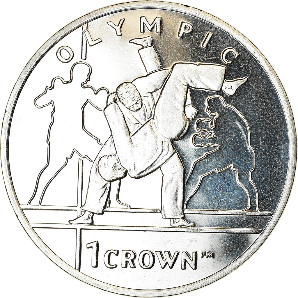 Coin, Isle of Man, Crown, 2012, Pobjoy Mint, J.O de Londres - Judo, MS(63)