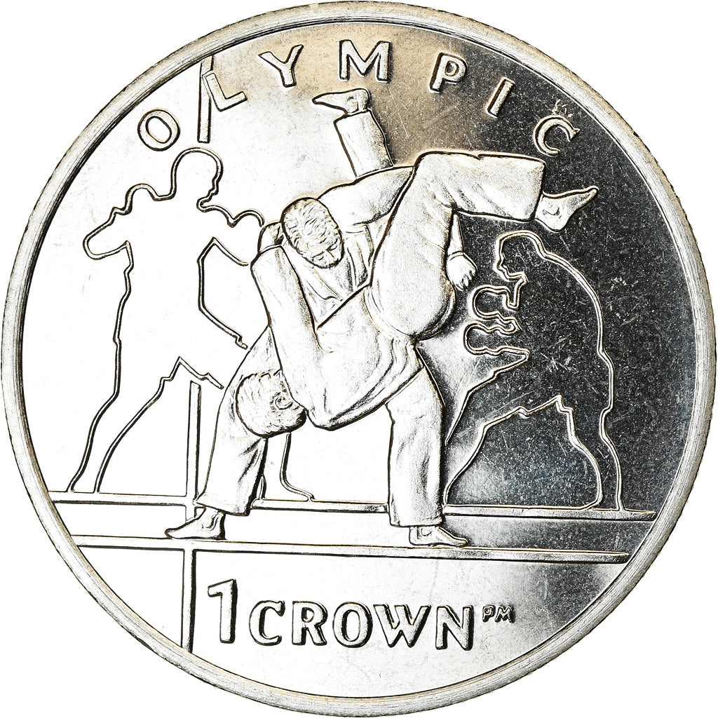 Coin, Isle of Man, Crown, 2012, Pobjoy Mint, J.O de Londres - Judo, MS(63)