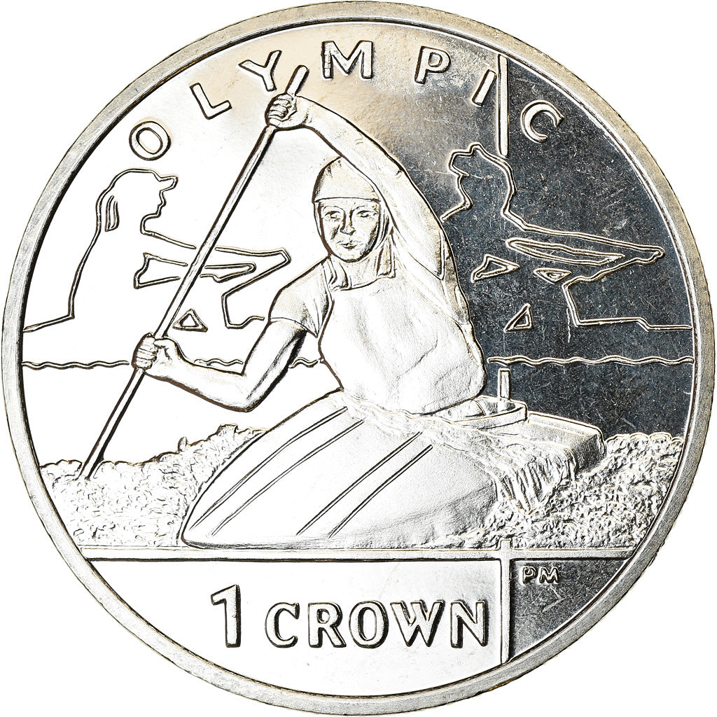 Monnaie, Isle of Man, Crown, 2012, Pobjoy Mint, J.O de Londres - Kayak, SPL