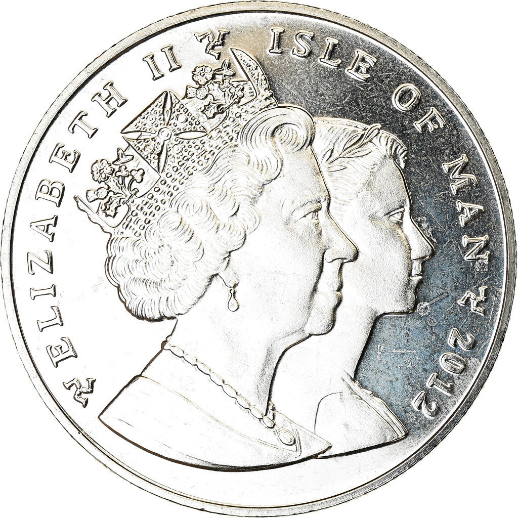 Coin, Isle of Man, Crown, 2012, Pobjoy Mint, J.O de Londres -  Tennis de table