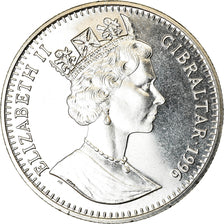 Coin, Gibraltar, Elizabeth II, Crown, 1996, Elvis Presley, MS(63)