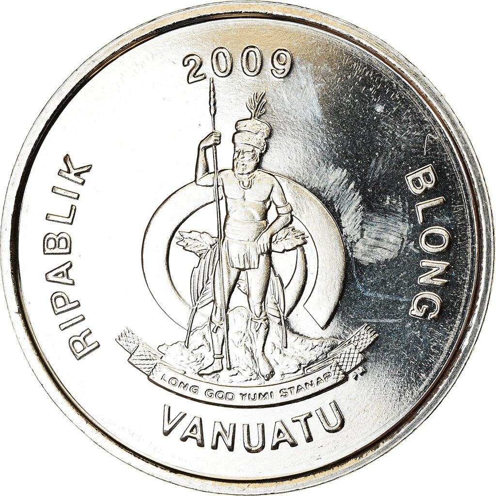 Coin, Vanuatu, 10 Vatu, 2009, British Royal Mint, Barack Obama, MS(63)