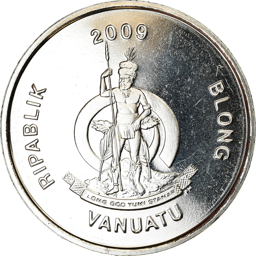 Coin, Vanuatu, 10 Vatu, 2009, British Royal Mint, Barack Obama, MS(63)