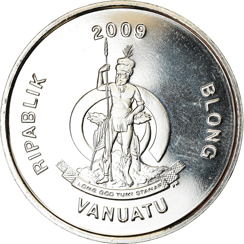 Coin, Vanuatu, 10 Vatu, 2009, British Royal Mint, Barack Obama, MS(63)