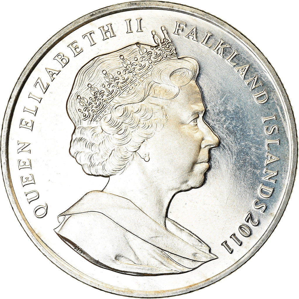 Coin, Falkland Islands, Elizabeth II, Crown, 2011, Pobjoy Mint, SAR70, MS(63)