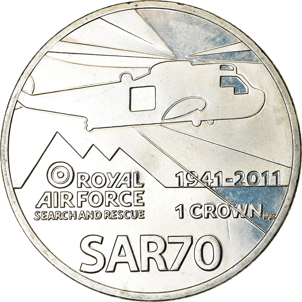 Coin, Falkland Islands, Elizabeth II, Crown, 2011, Pobjoy Mint, SAR70, MS(63)