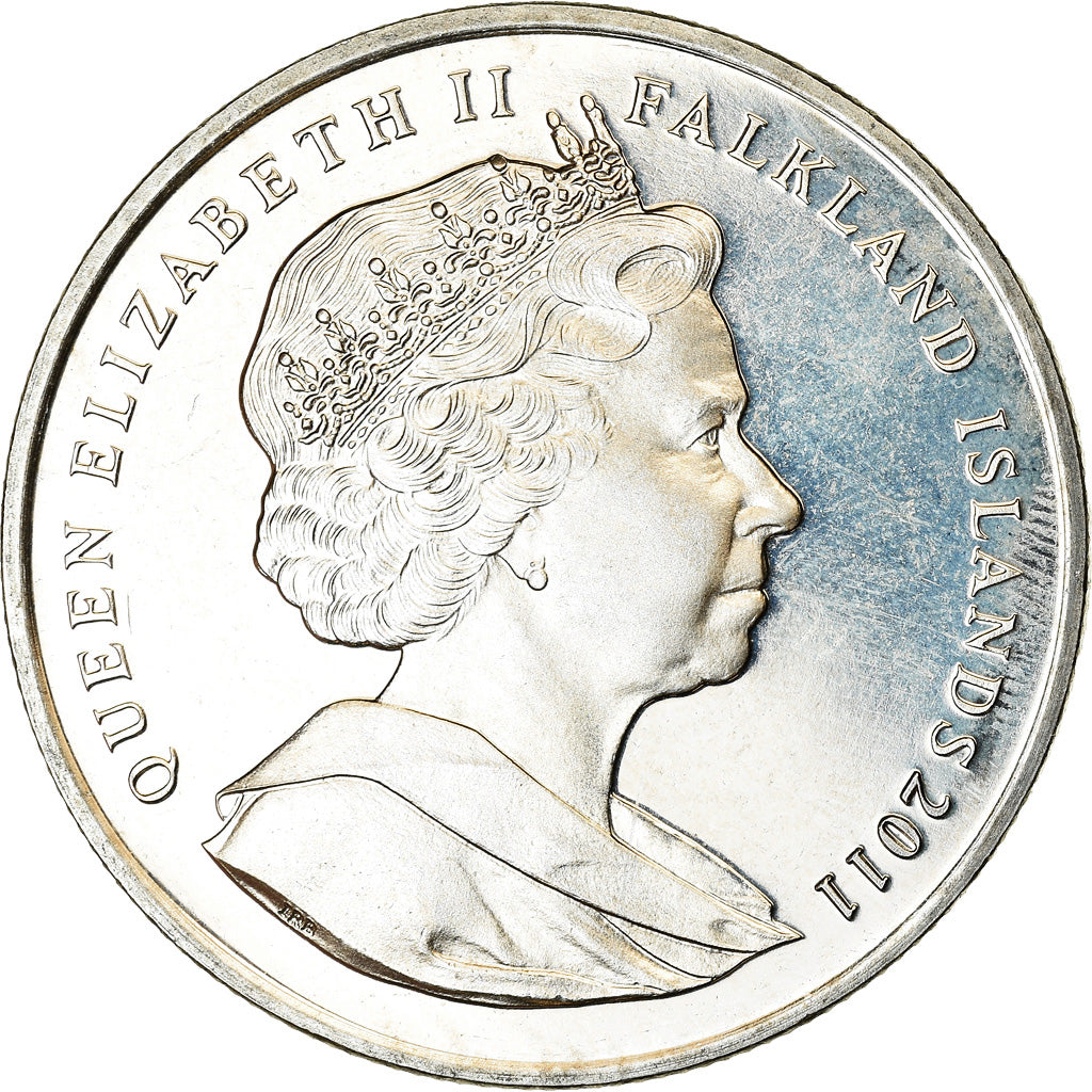 Coin, Falkland Islands, Elizabeth II, Crown, 2011, Pobjoy Mint, SAR70, MS(63)